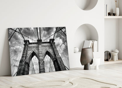 Bridge Arches Upward View Glass Wall Art