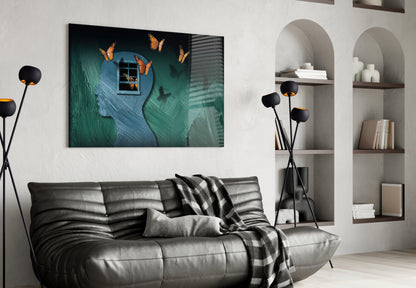 Butterfly Effect Glass Wall Art