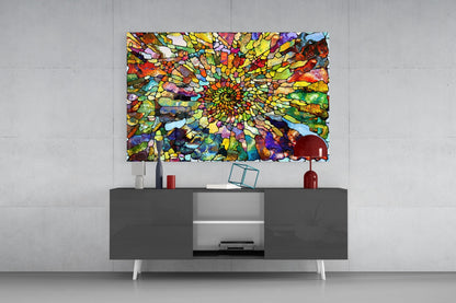 Colorful Mosaic Glass Art