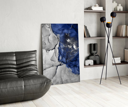 Blue Marble Glass Art