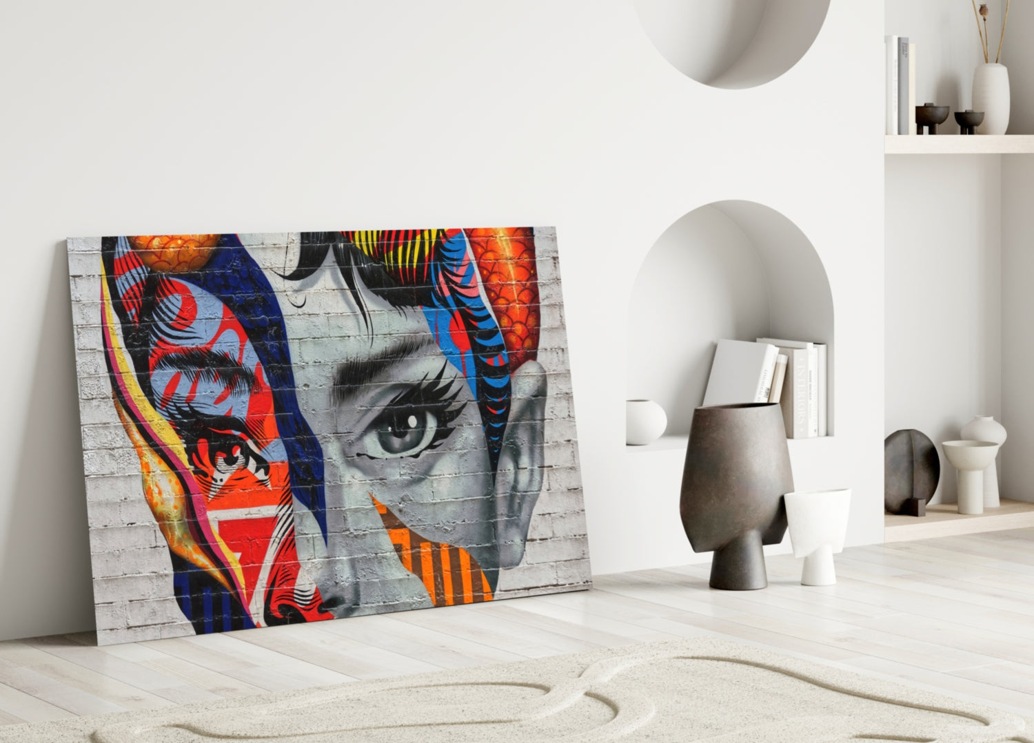Timeless Silver-Screen Elegance Glass Art