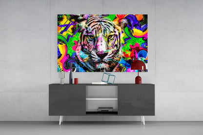 Eye of the Tiger Glass Wall Art