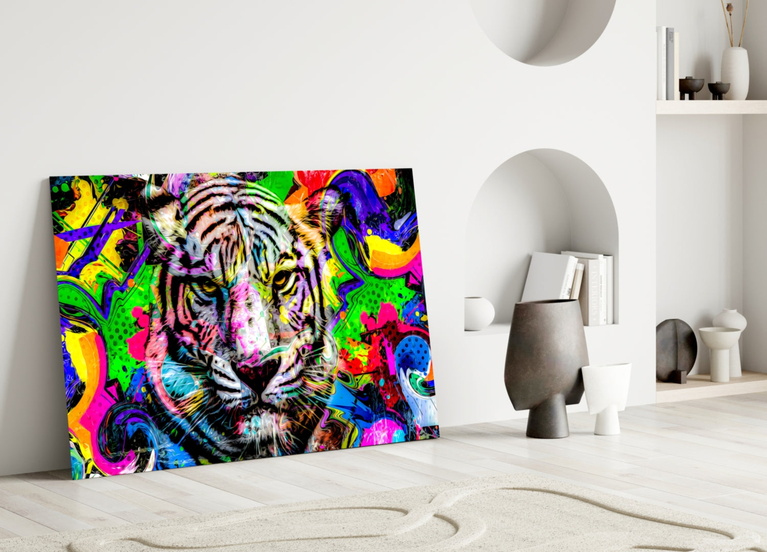 Eye of the Tiger Glass Wall Art