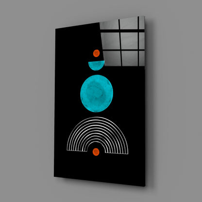 Dot Under the Rainbow Glass Wall Art