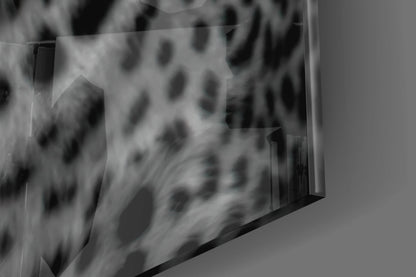 Bold Stare Leopard Portrait Glass Wall Art