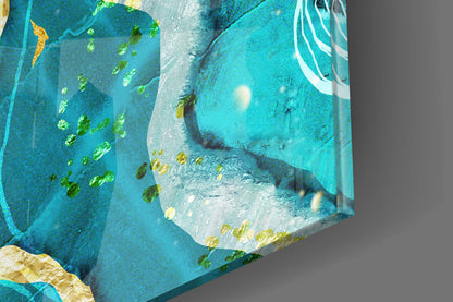 Marble Waves Glass Wall Art