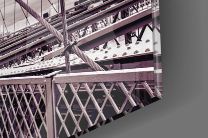 Vintage Bridge Walkway Symmetry Glass Wall Art