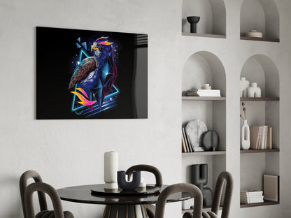 Diamond Hawk Glass Wall Art