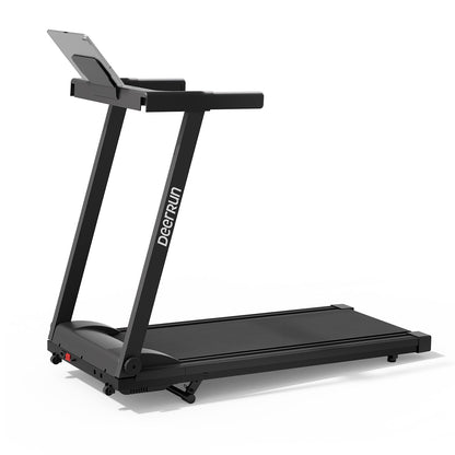 DeerRun All-New 2026 A1 Pro Move+ Smart Foldable Treadmill with 6% Incline &amp; NFC | 350 lbs, 10 mph, Black