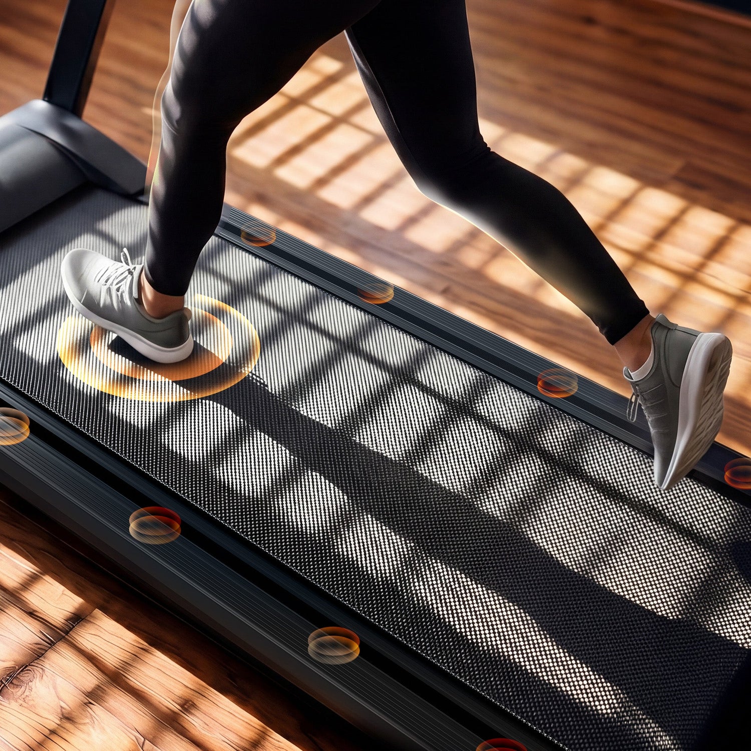 DeerRun All-New 2026 A1 Pro Move+ Smart Foldable Treadmill with 6% Incline &amp; NFC | 350 lbs, 10 mph, Black