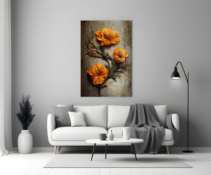 Timeless Flowers Glass Art  || Designer Collection