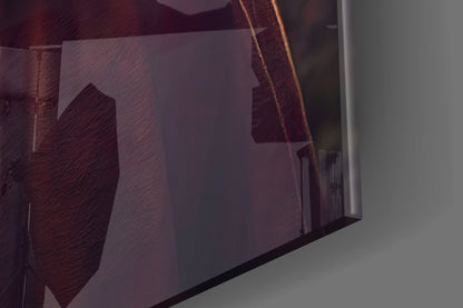 Armored Knight Fox Portrait Glass Wall Art