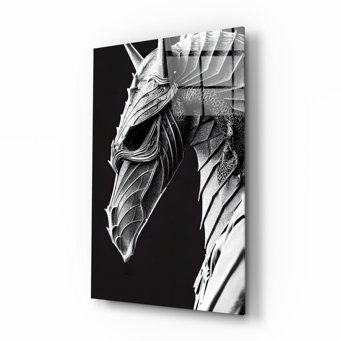 Iron Dragon Glass Art  || Designer Collection