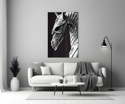 Iron Dragon Glass Art  || Designer Collection