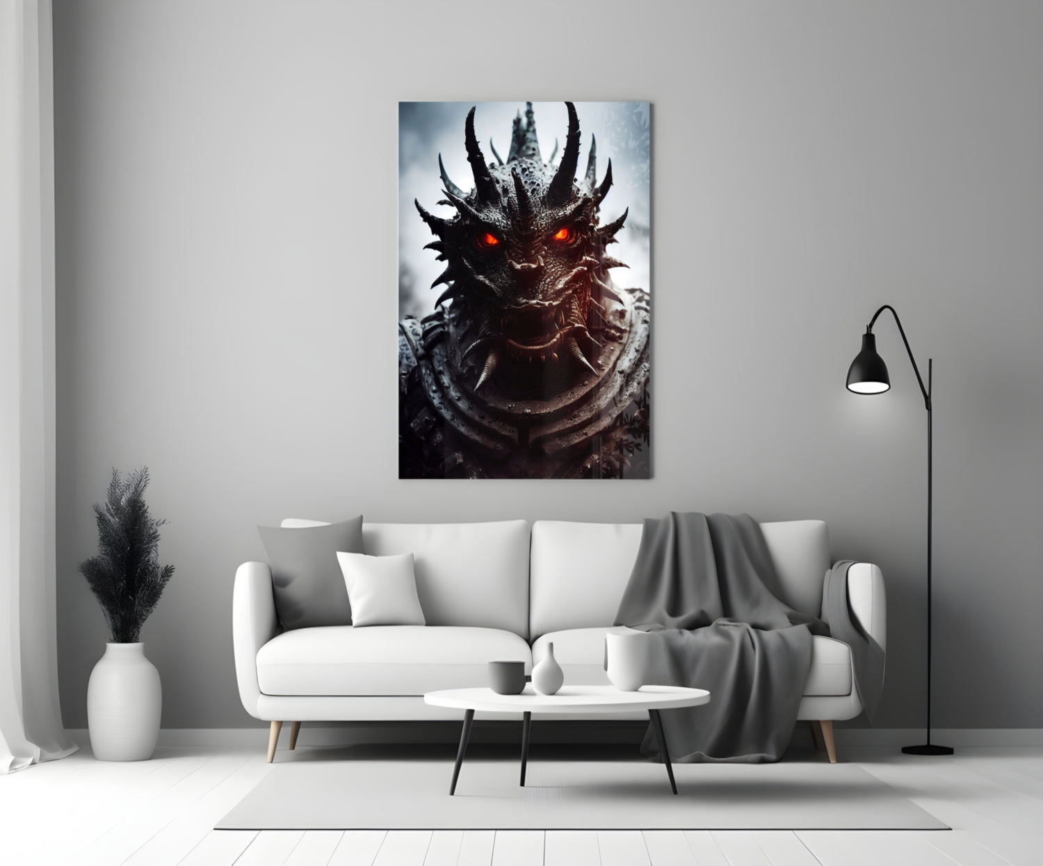 The Beast Glass Wall Art || Designer Collection