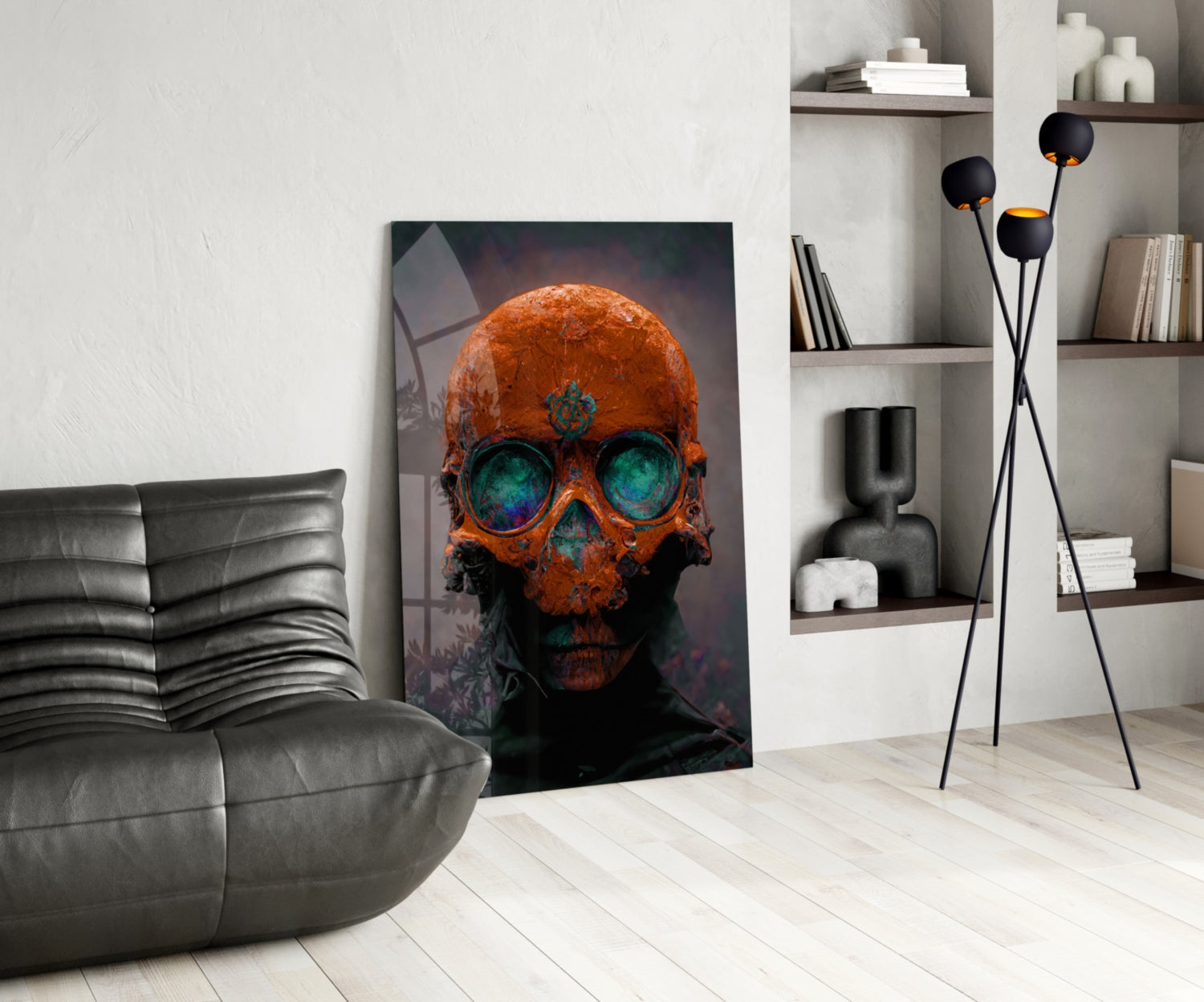 Skull Glass Art  || Designer Collection