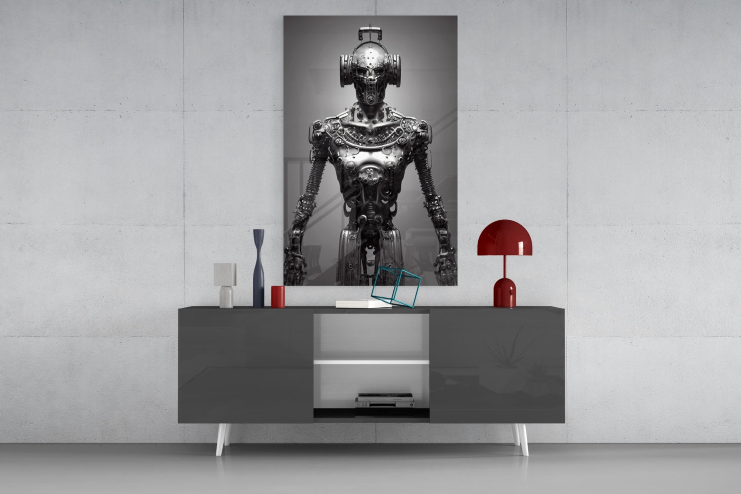 Humachine" Glass Art  || Designer Collection
