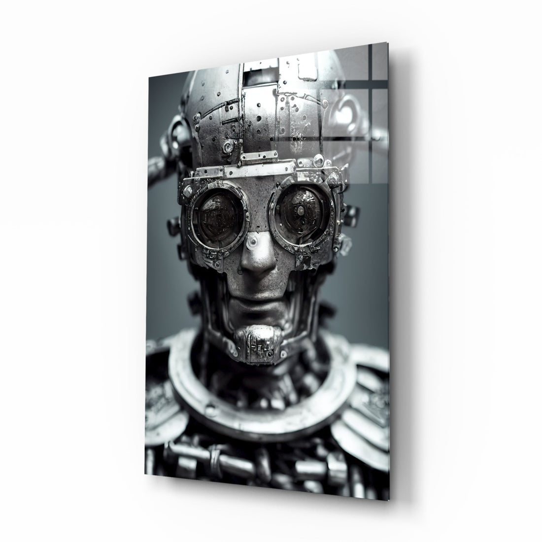 Humachine" Glass Wall Art  || Designer Collection