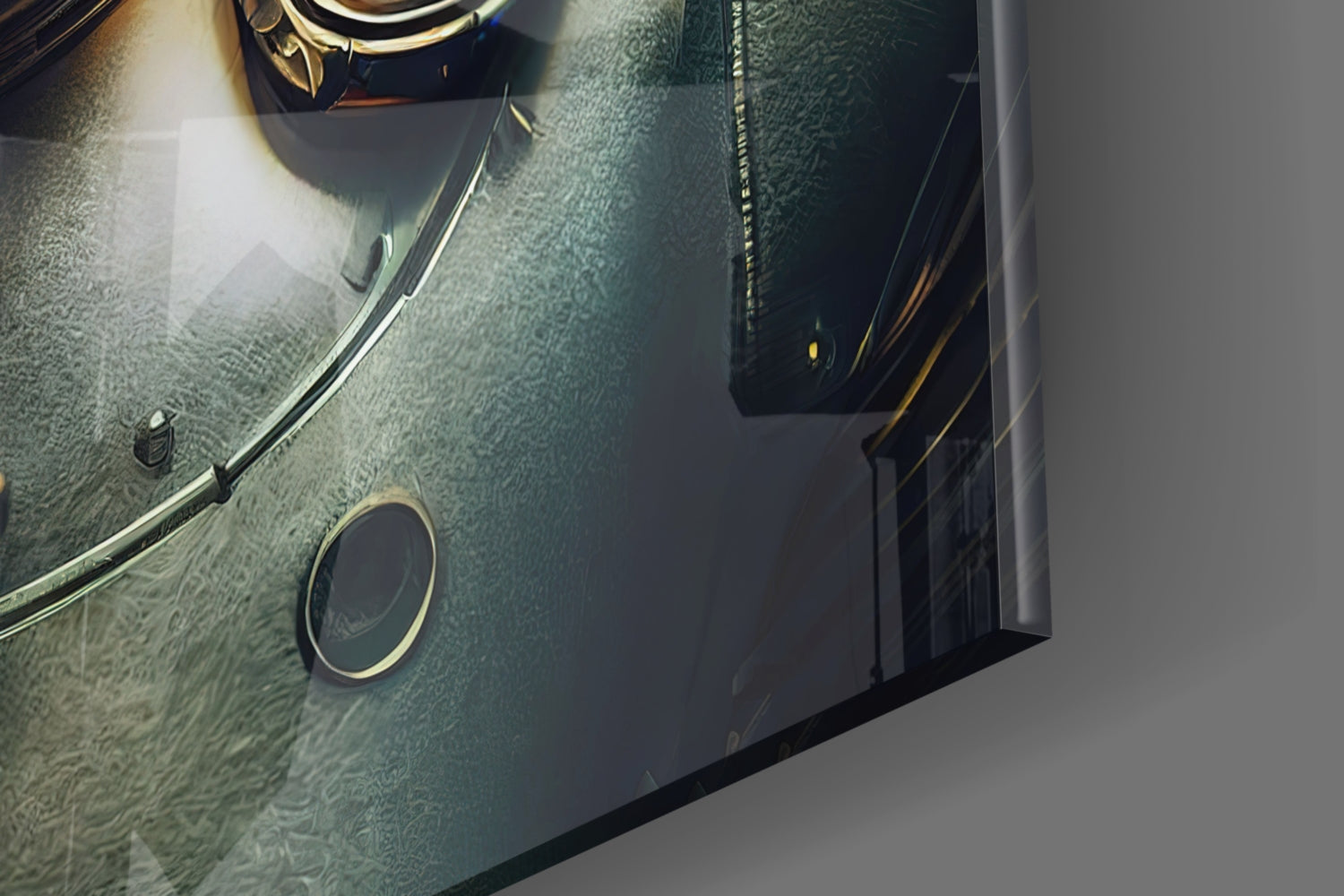 Robotic View Glass Wall Art  || Designer Collection