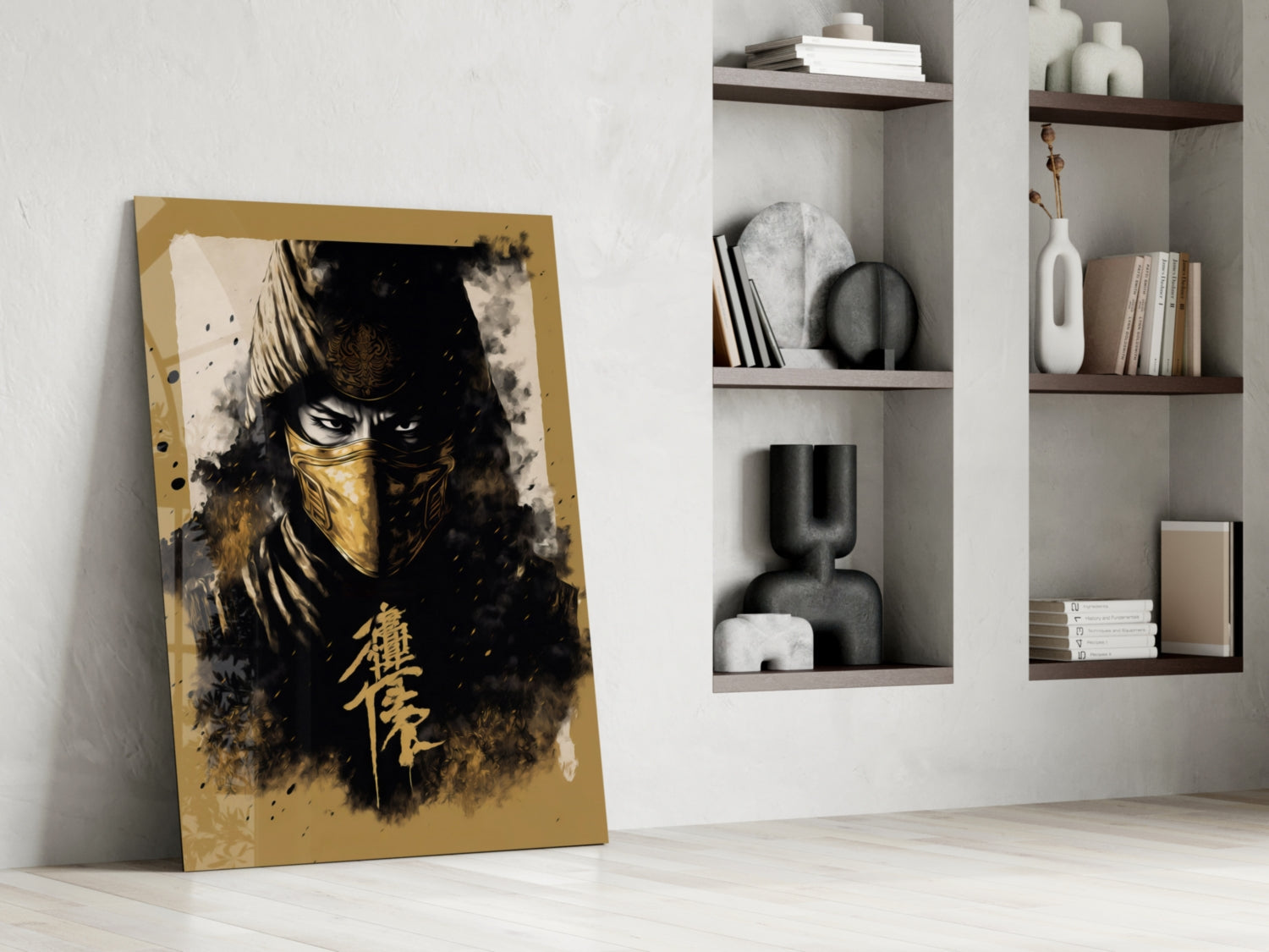 Master Fighter Glass Wall Art  || Designer Collection