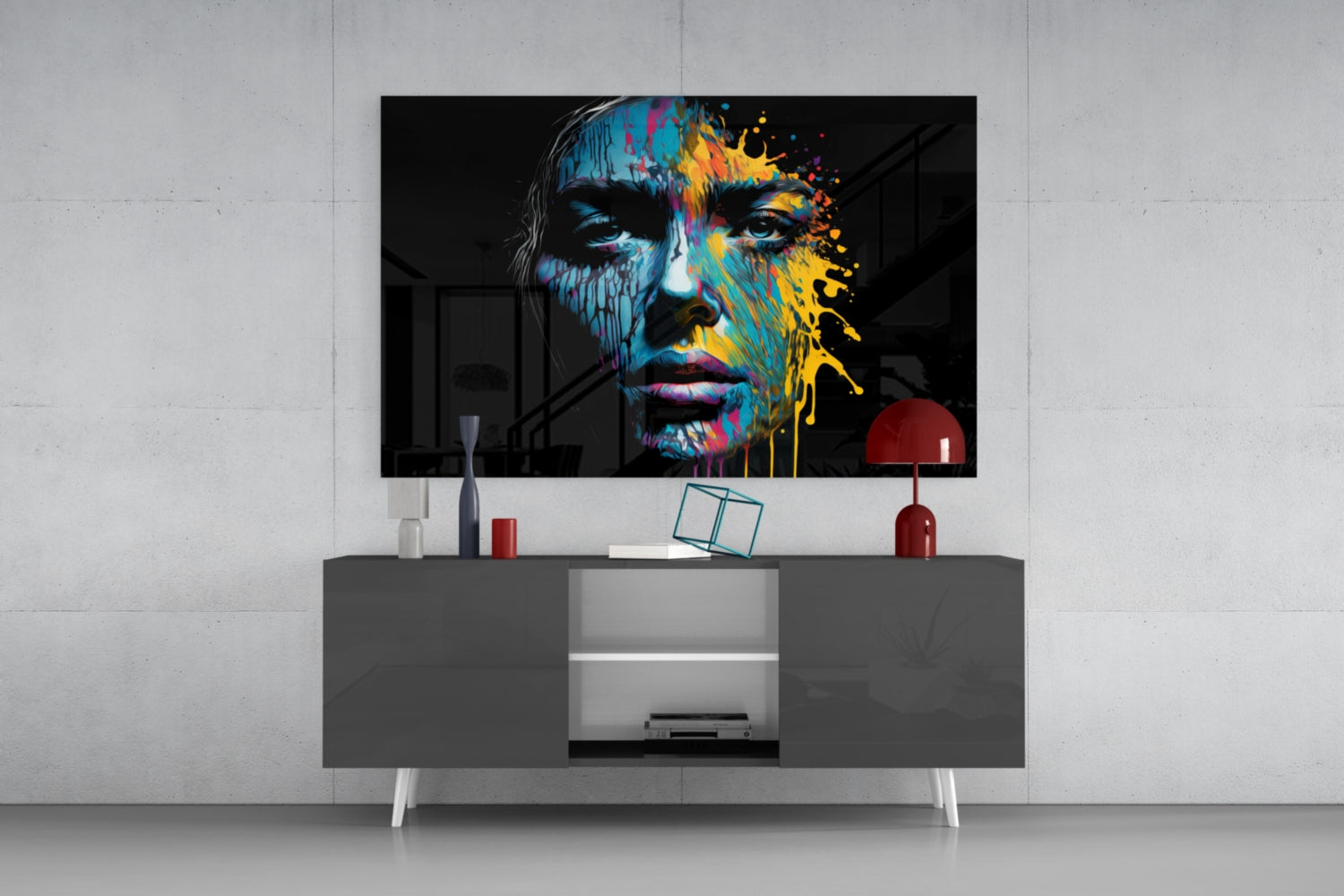 Beautiful Splash Glass Wall Art  || Designer Collection