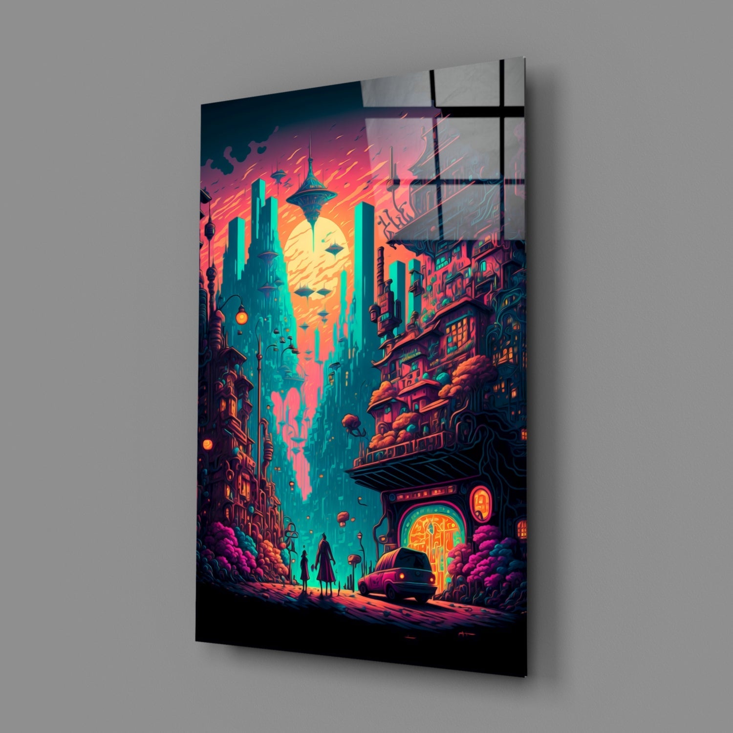 Dream of a New Life Glass Wall Art  || Designers Collection