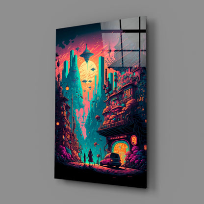 Dream of a New Life Glass Wall Art  || Designers Collection