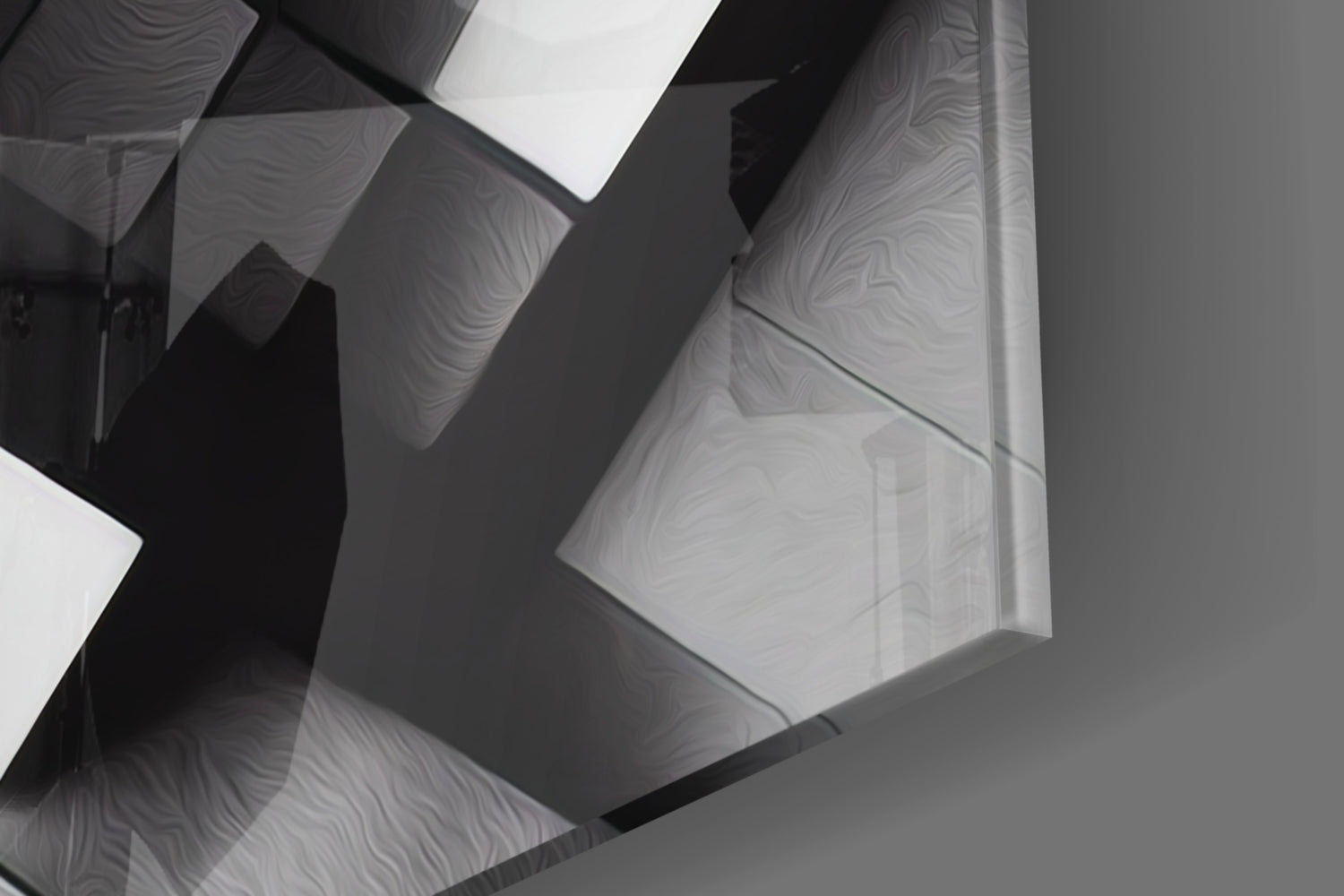 Cubic Glass Wall Art  || Designers Collection