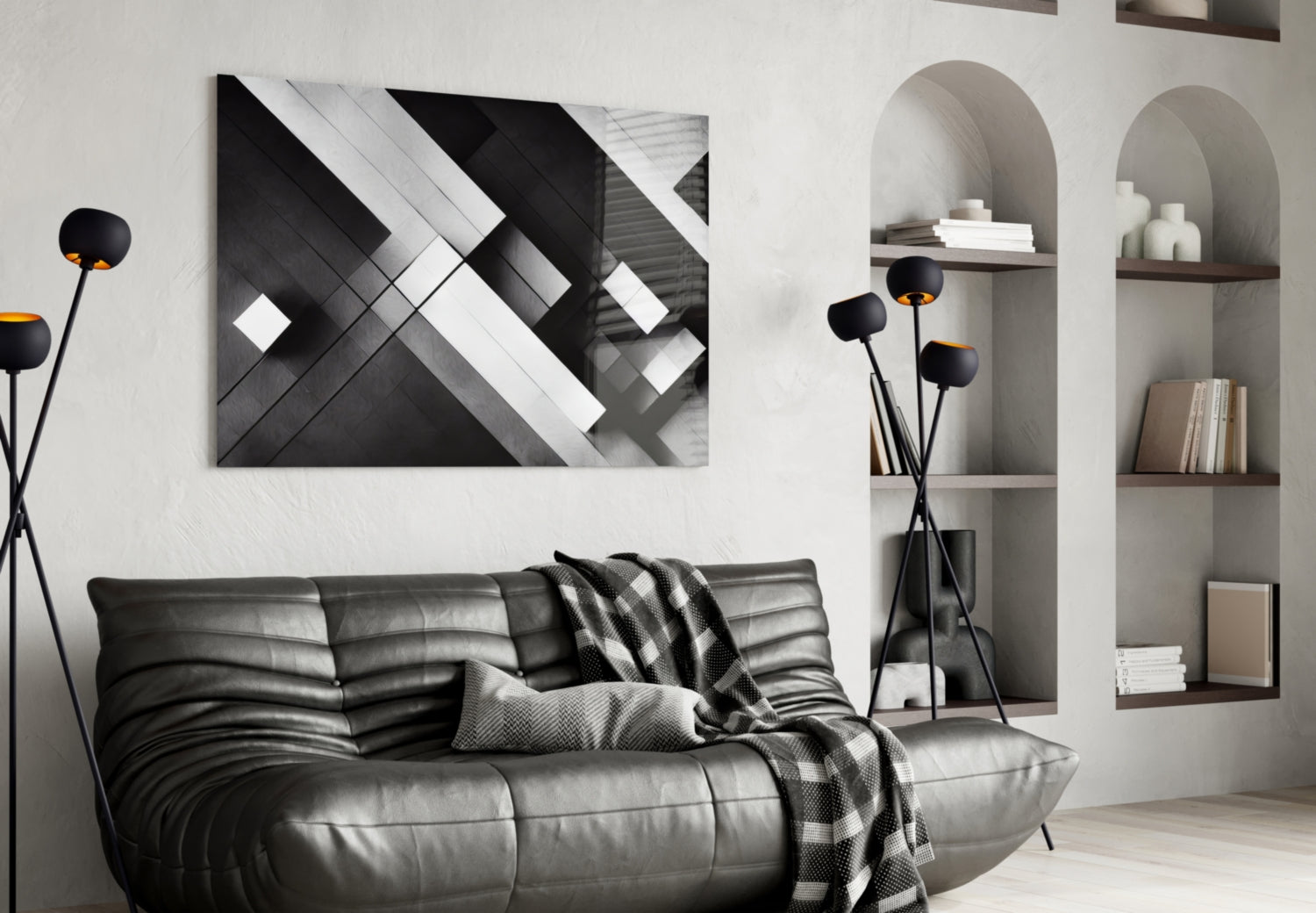 Cubic Glass Wall Art  || Designers Collection