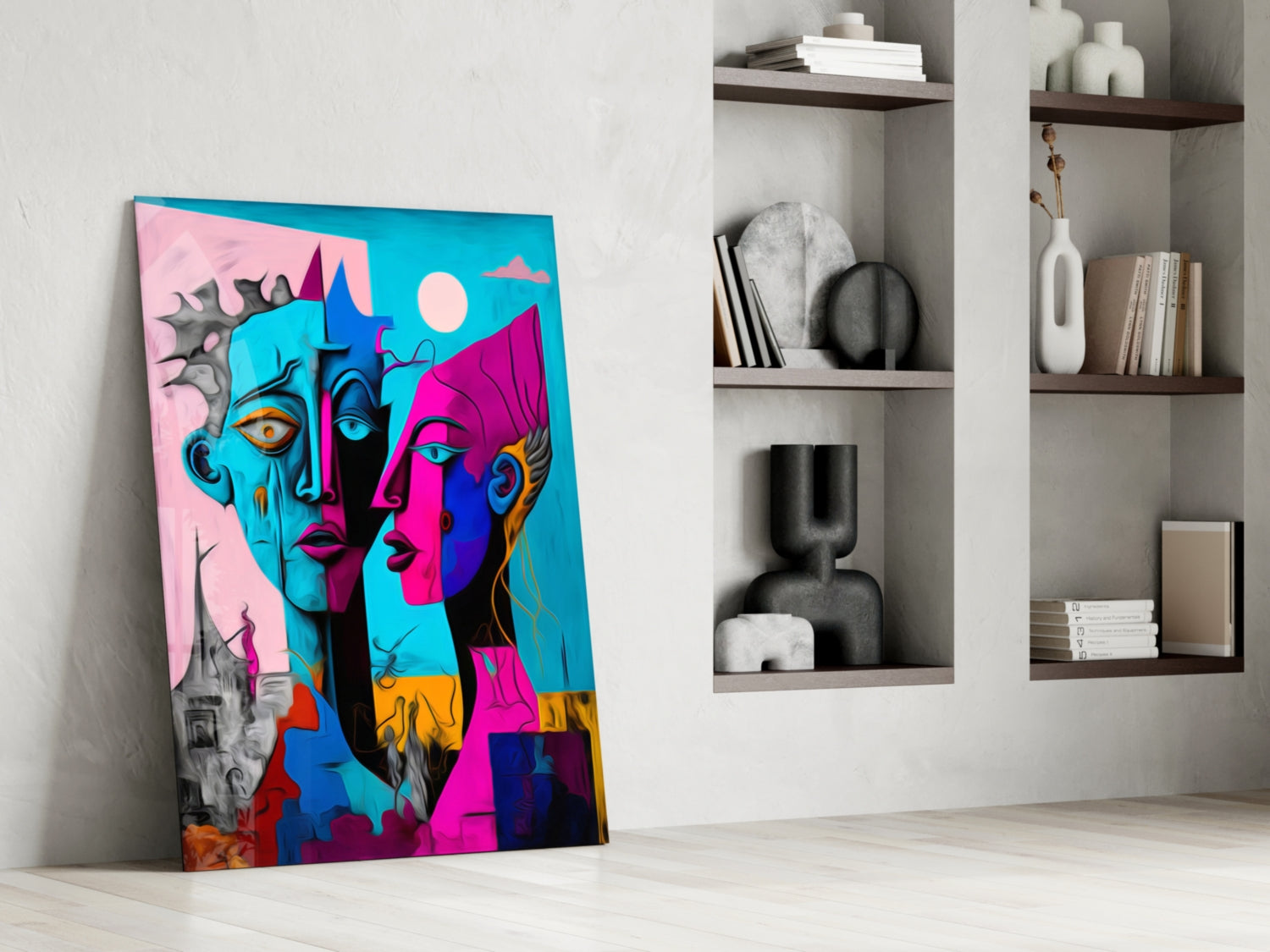 Intimacy Glass Wall Art  || Designer Collection