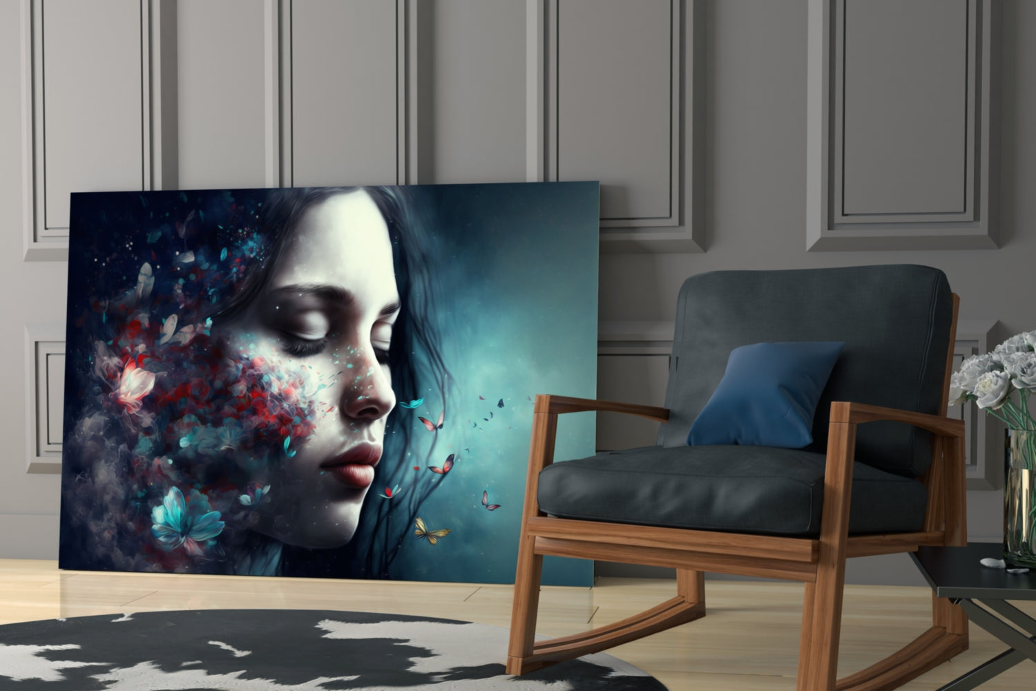 Butterfly Dreams Glass Wall Art  || Designer Collection