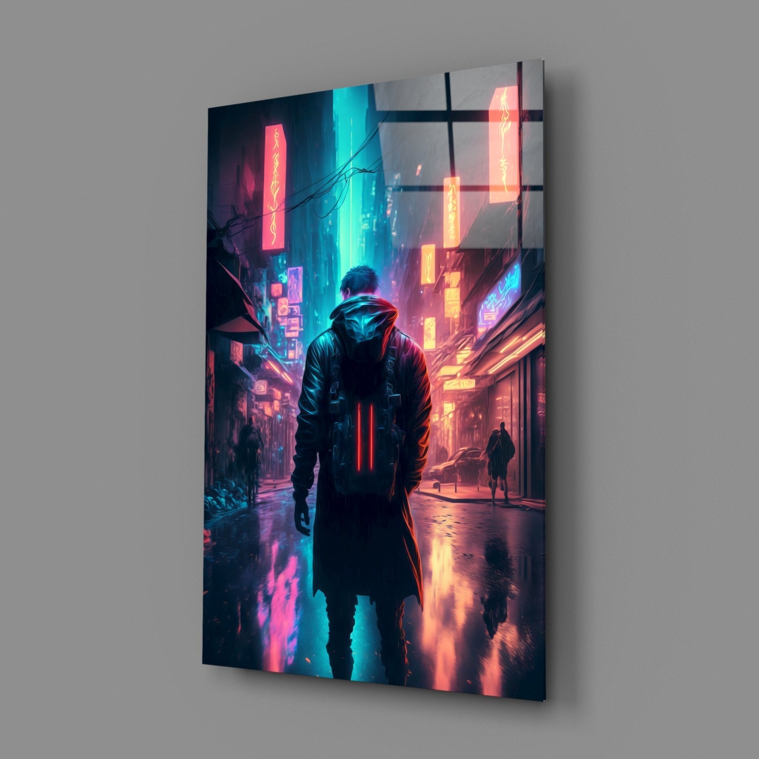 Cyberpunk Glass Wall Art  || Designers Collection