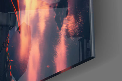 Cyberpunk Glass Wall Art  || Designers Collection