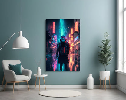Cyberpunk Glass Wall Art  || Designers Collection