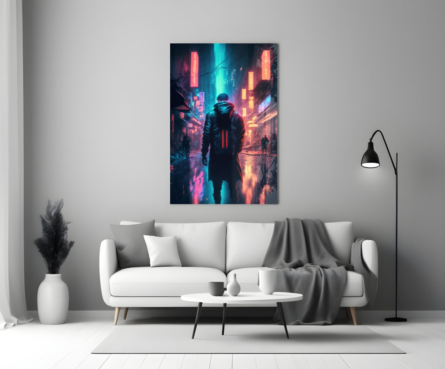 Cyberpunk Glass Wall Art  || Designers Collection