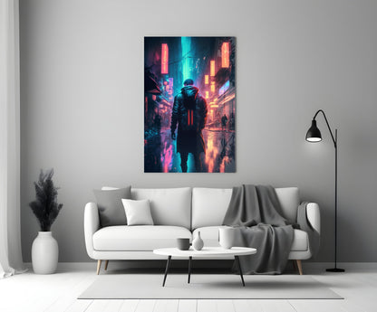 Cyberpunk Glass Wall Art  || Designers Collection