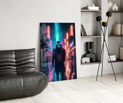 Cyberpunk Glass Wall Art  || Designers Collection