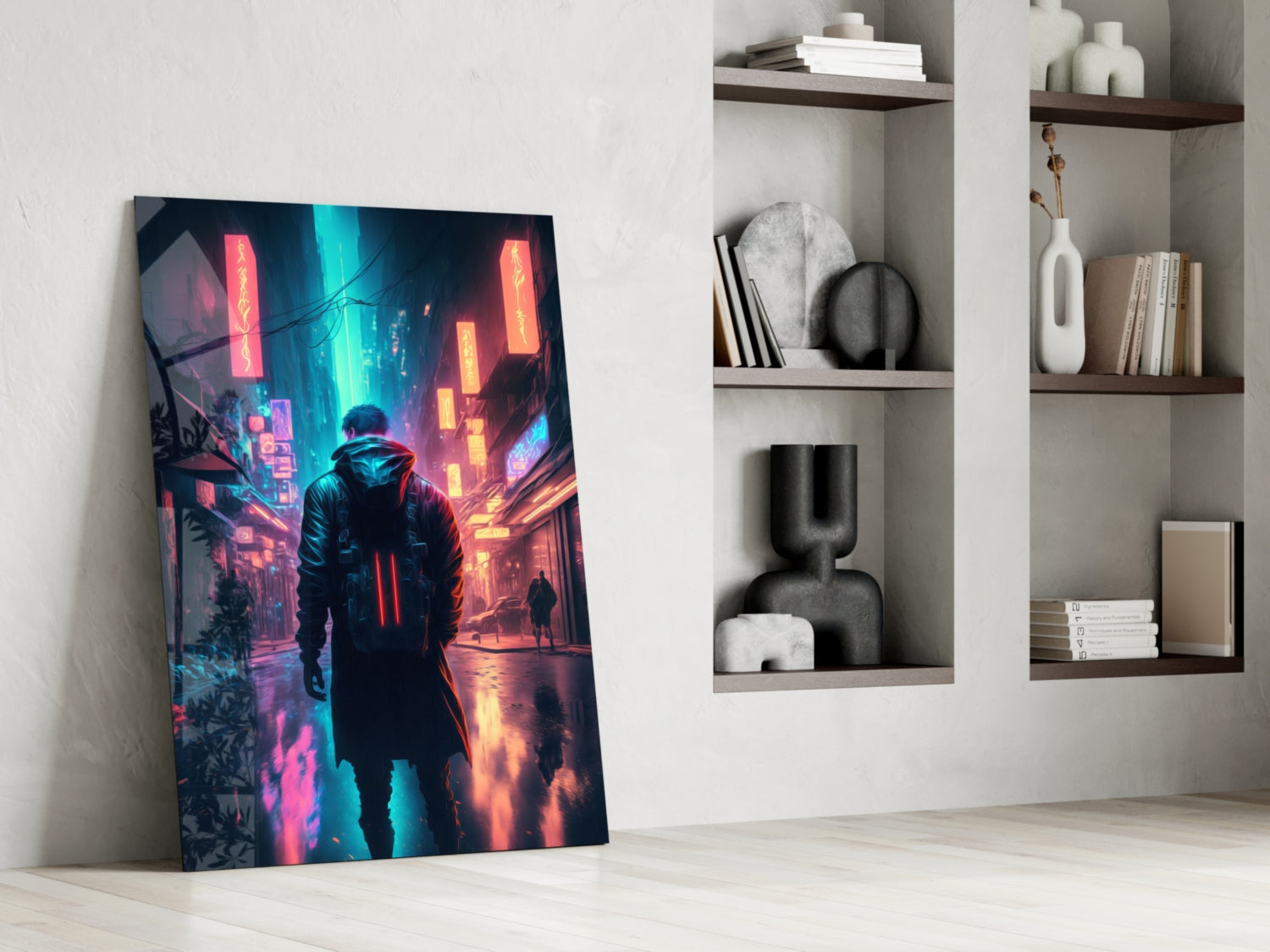 Cyberpunk Glass Wall Art  || Designers Collection