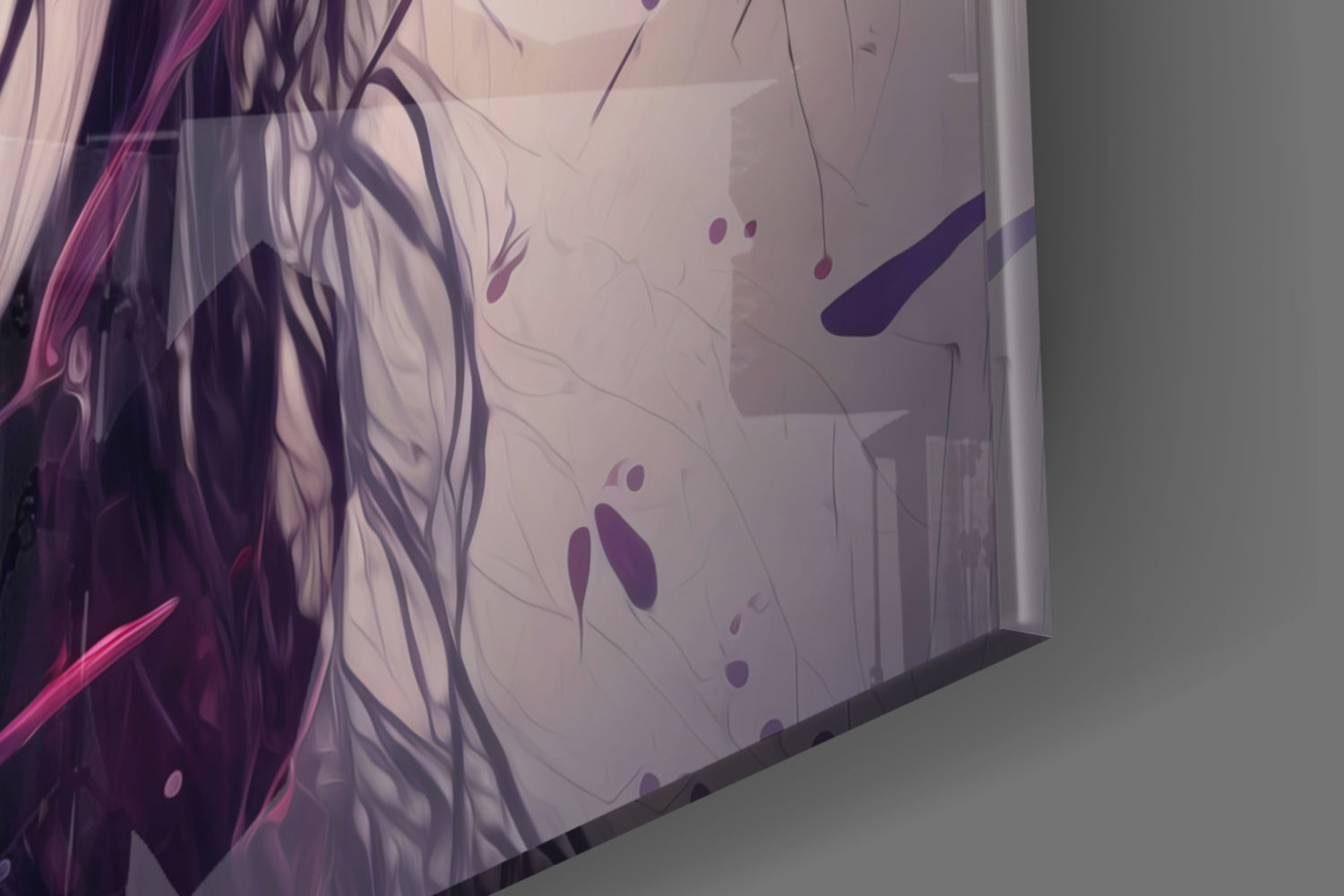 Beauty of a Sadness Glass Wall Art  || Designer Collection