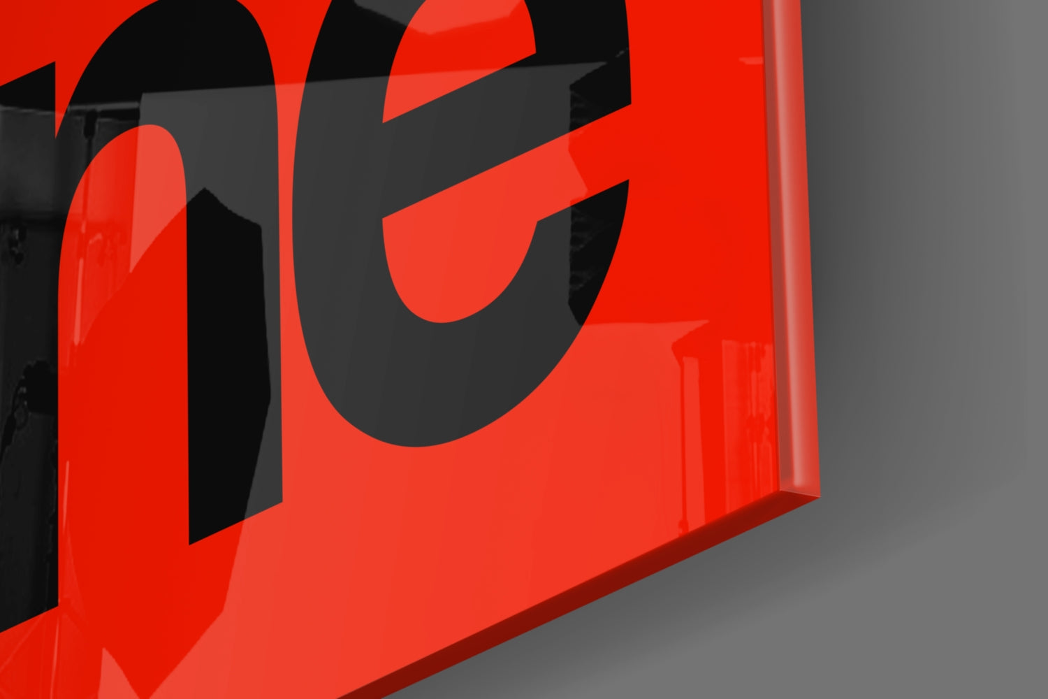 Get Shit Done Bold Red Glass Wall Art