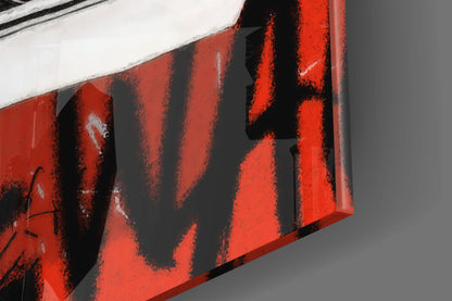 Classic Skate Shoe Glass Wall Art || Designers Collection