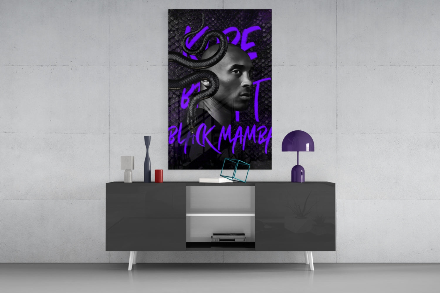 Basketball Star in Motion Glass Wall Art || Designer Collection