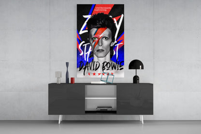 Glam Rock Portrait Glass Wall Art || Designers Collection