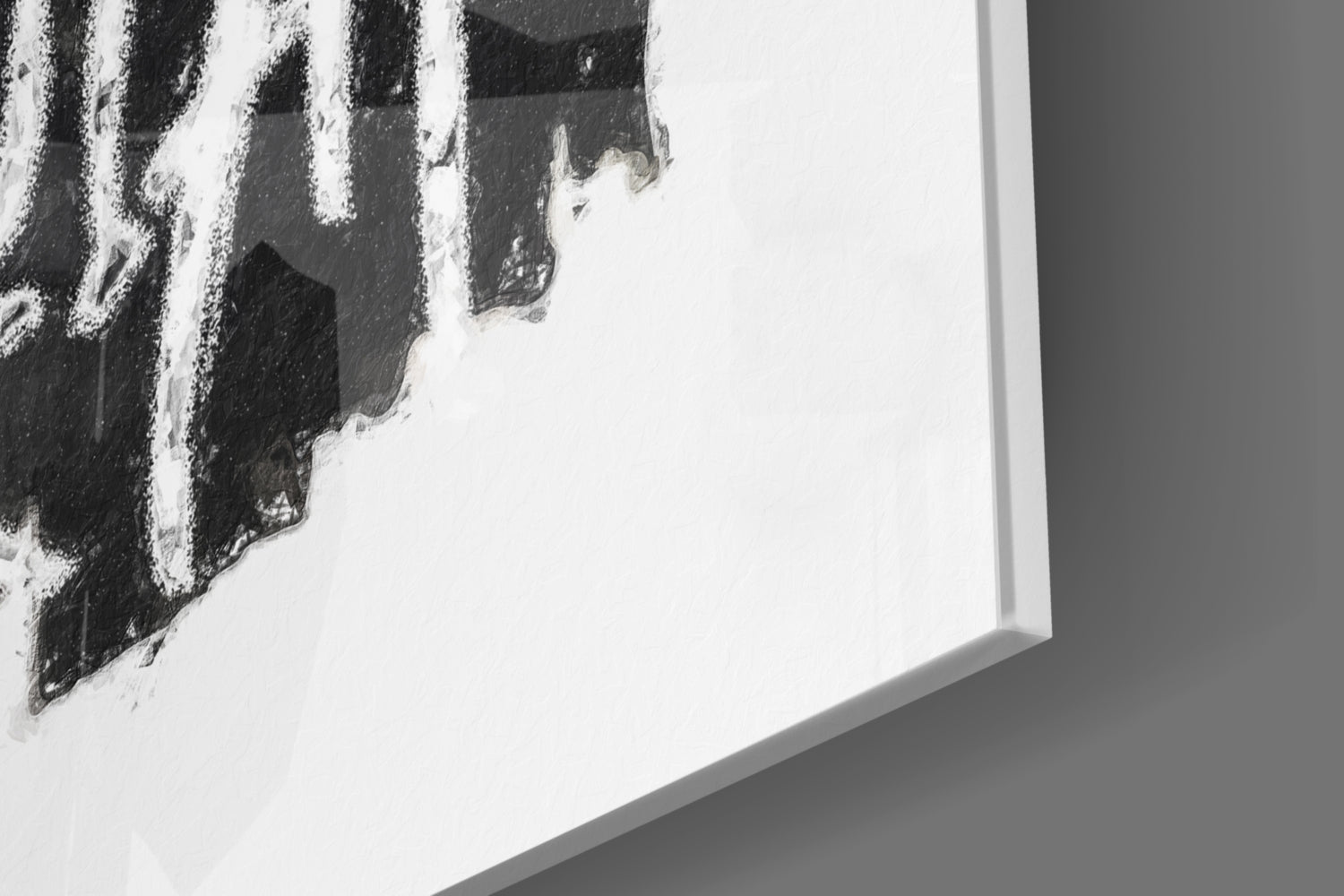 Black Silhouette Crowned King Glass Wall Art