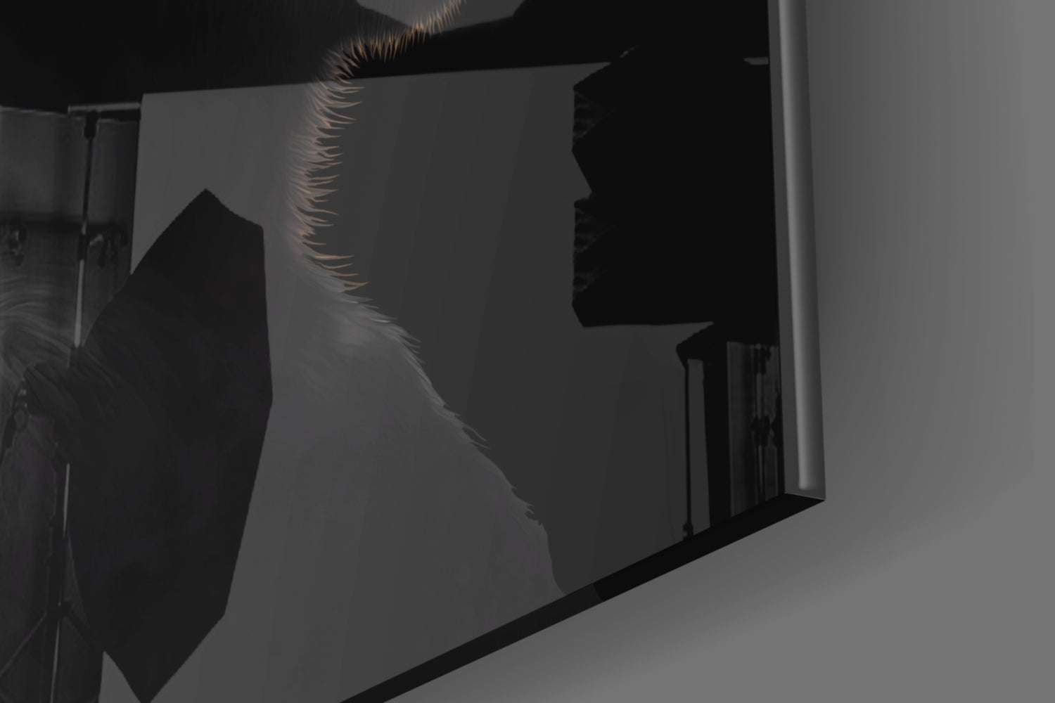 3 Wise Monkeys Glass Wall Art || Designer Collection