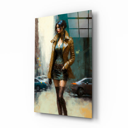 Pose Womanly Glass Wall Art || Designer Collection