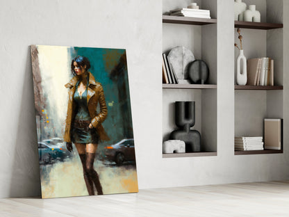 Pose Womanly Glass Wall Art || Designer Collection