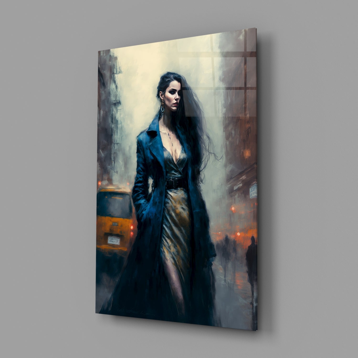 Stand Womanly Glass Wall Art || Designer Collection