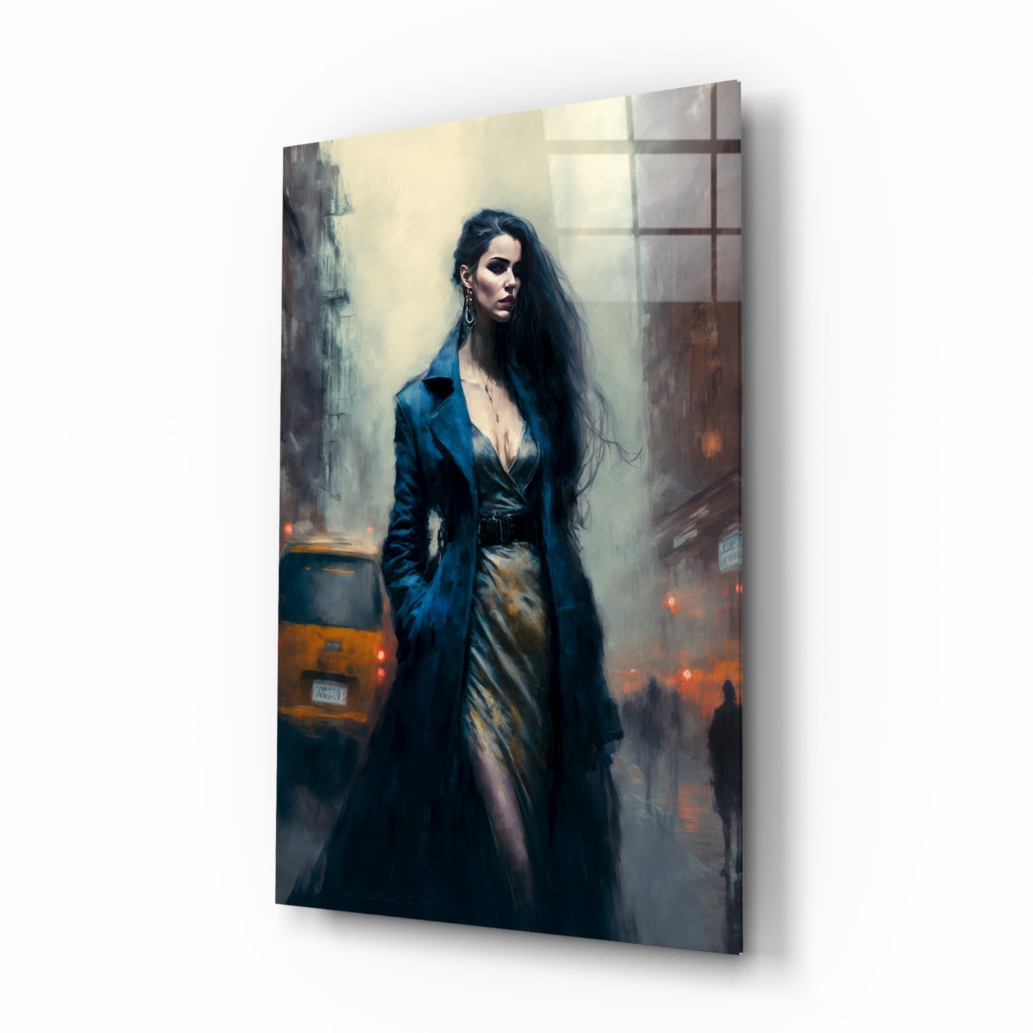 Stand Womanly Glass Wall Art || Designer Collection