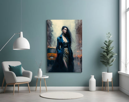 Stand Womanly Glass Wall Art || Designer Collection